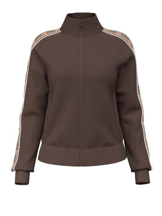 GUESS ATHLEISURE 2 USCITA Felpa Girocollo Guess Britney - Marrone Scuro Dark Coffee