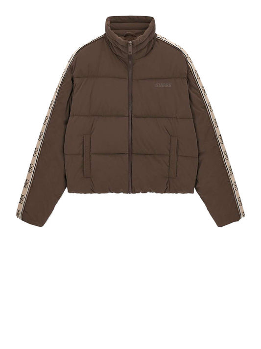 GUESS ATHLEISURE 2 USCITA Guess Giacca New Jean Puffer - Dark Coffee Dark Coffee