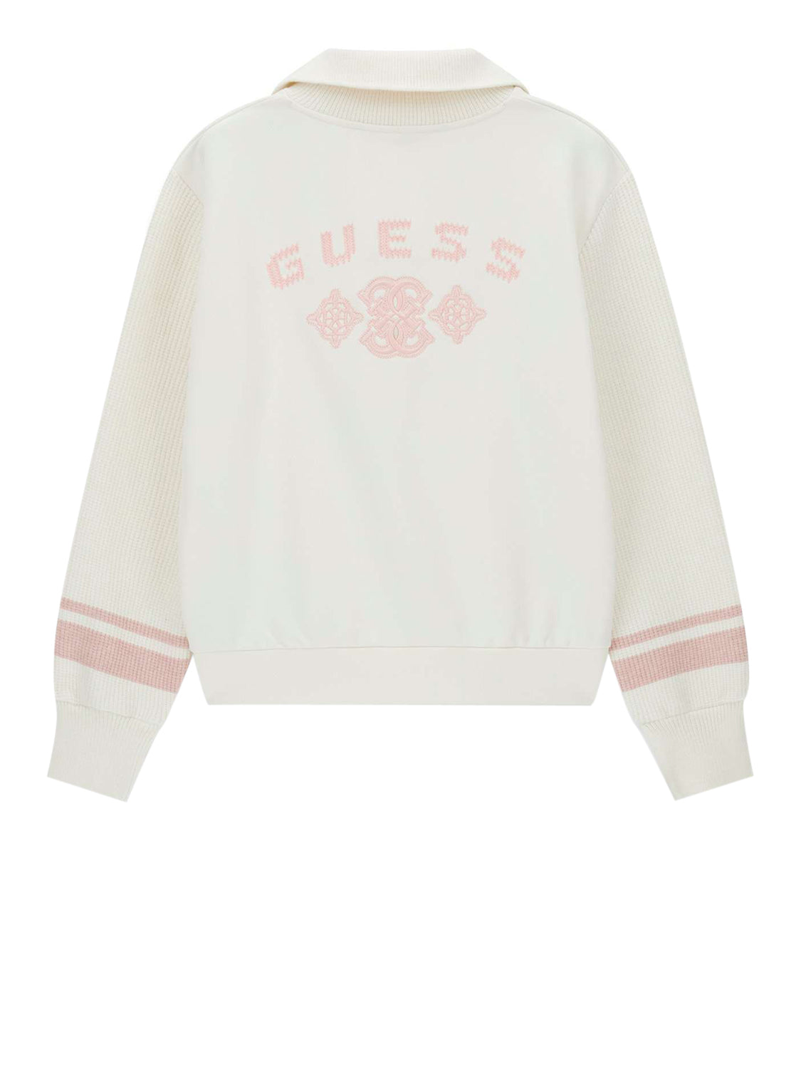 GUESS ATHLEISURE 2 USCITA Felpa Guess Fabrizia Half-Zip - Bianco Cream white