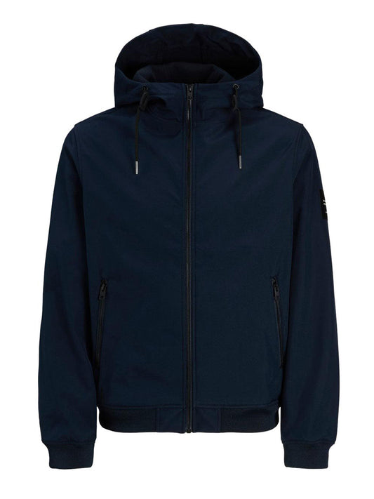 Jack&Jones Giacca Softshell con Cappuccio Jack & Jones - Blu Navy BLUE