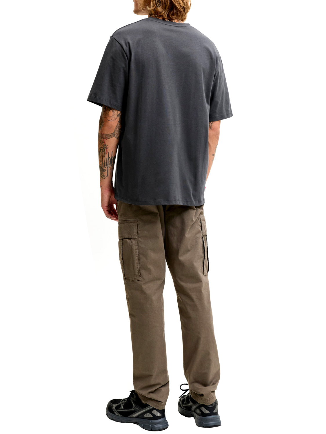 JACK&JONES ESSENTIALS Jack&Jones T-Shirt Tinta Unita Grigio GREY