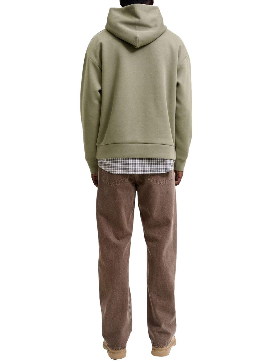 Jack&Jones Felpa con Cappuccio Barron Jack & Jones - Vetiver GREY