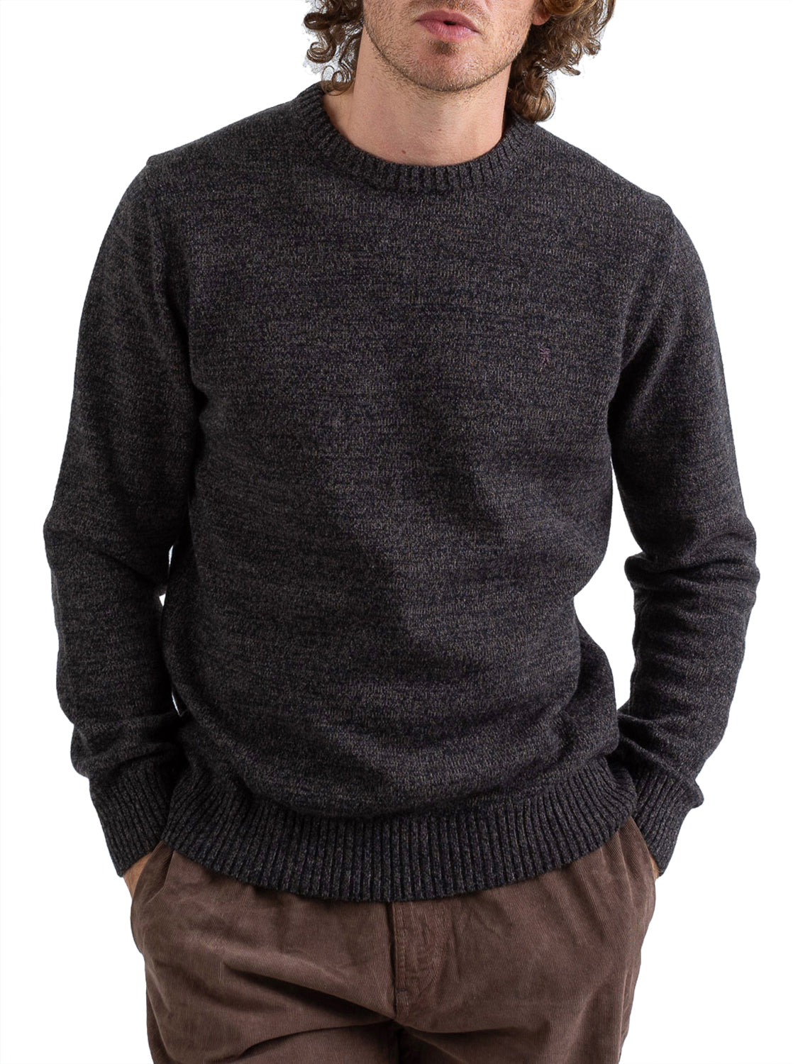 JAGGY Maglia Giro Collo Linus Jaggy - Nero Black Heart