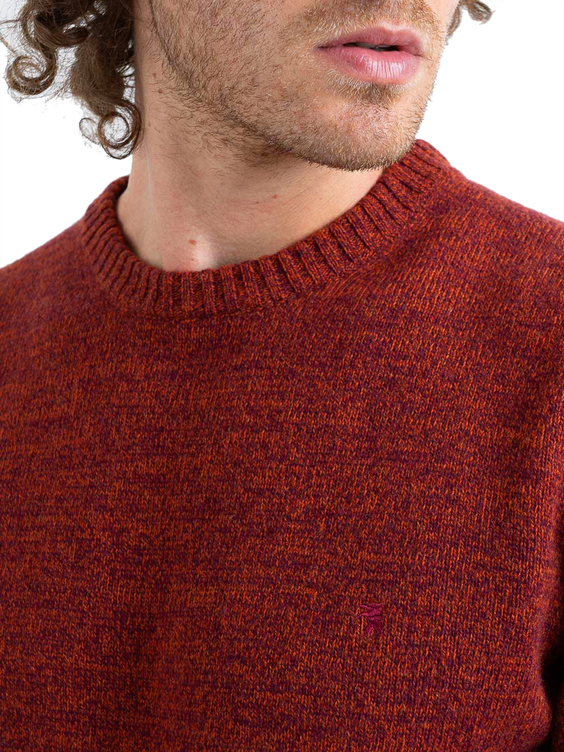 JAGGY Maglia Giro Collo LINUS Jaggy - Rosso Rosso