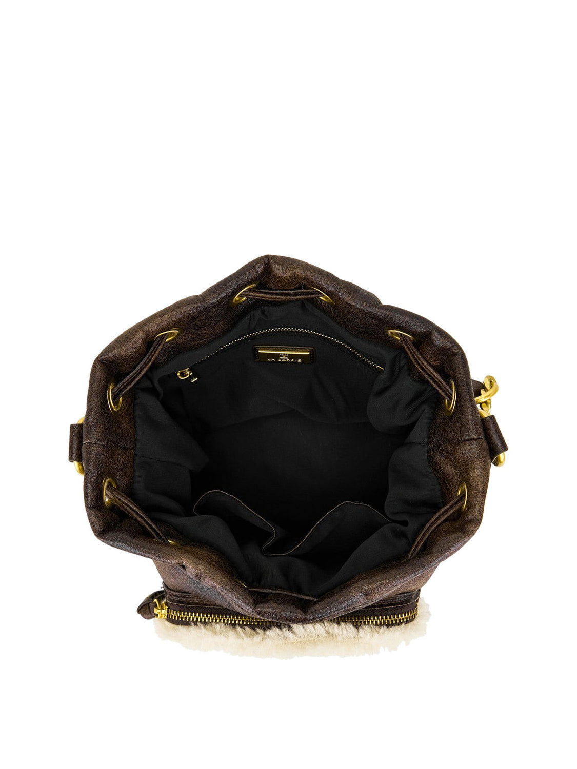 LA CARRIE Borsa Warmtouch Bucket Eco Mutton La Carrie - Marrone BROWN