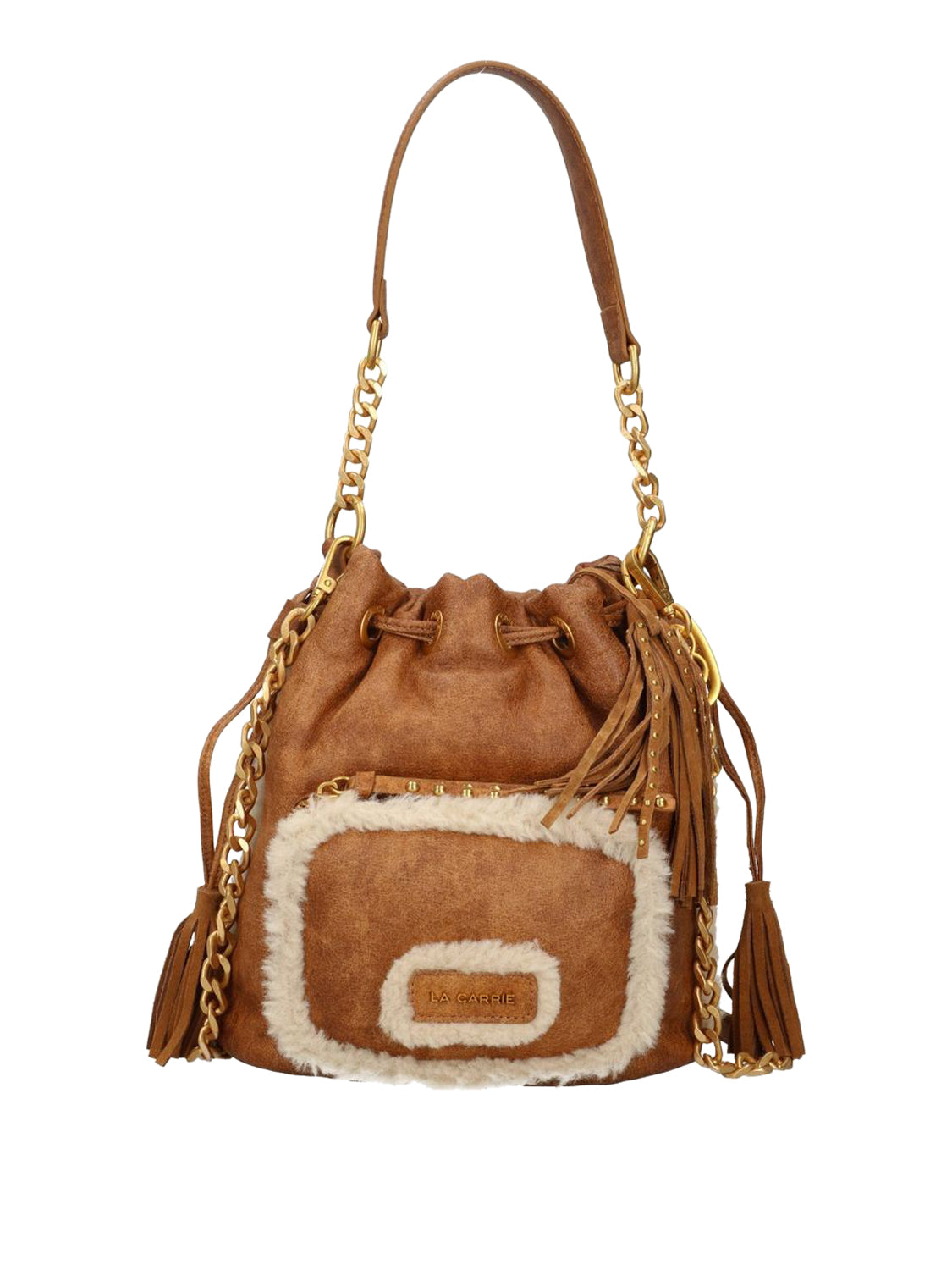 La Carrie Borsa Warmtouch Bucket Eco Mutton La Carrie - Cuoio Cuoio