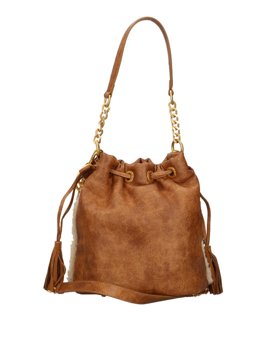La Carrie Borsa Warmtouch Bucket Eco Mutton La Carrie - Cuoio Cuoio
