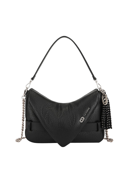 LA CARRIE Borsa Belty Baguette Bull Leather La Carrie - Nero BLACK