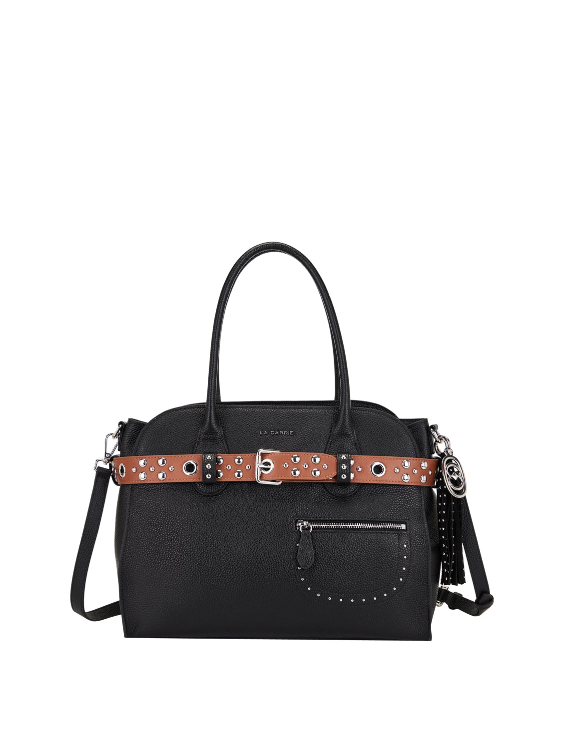 LA CARRIE Borsa Backdoor Shopper Tumbled Leather La Carrie - Nero BLACK