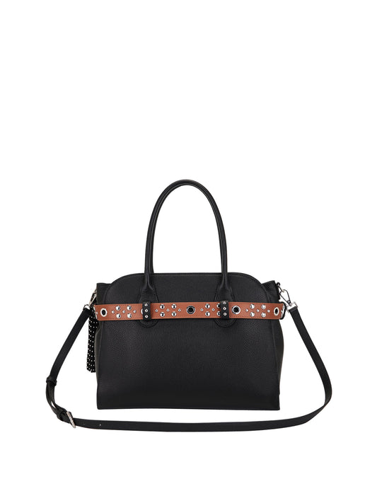 LA CARRIE Borsa Backdoor Shopper Tumbled Leather La Carrie - Nero BLACK