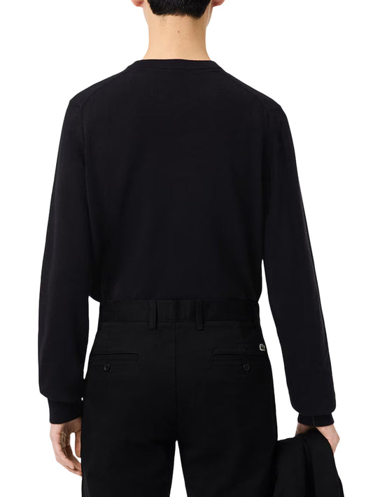 LACOSTE T-Shirt Basic Polvere Nero