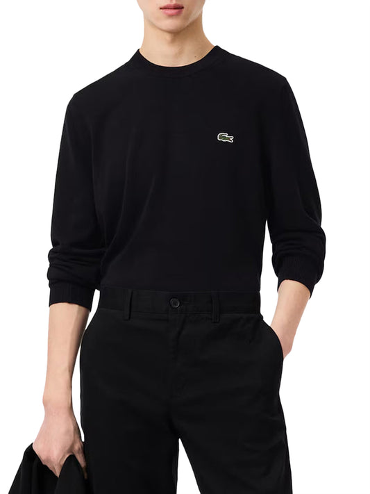 LACOSTE T-Shirt Basic Polvere Nero