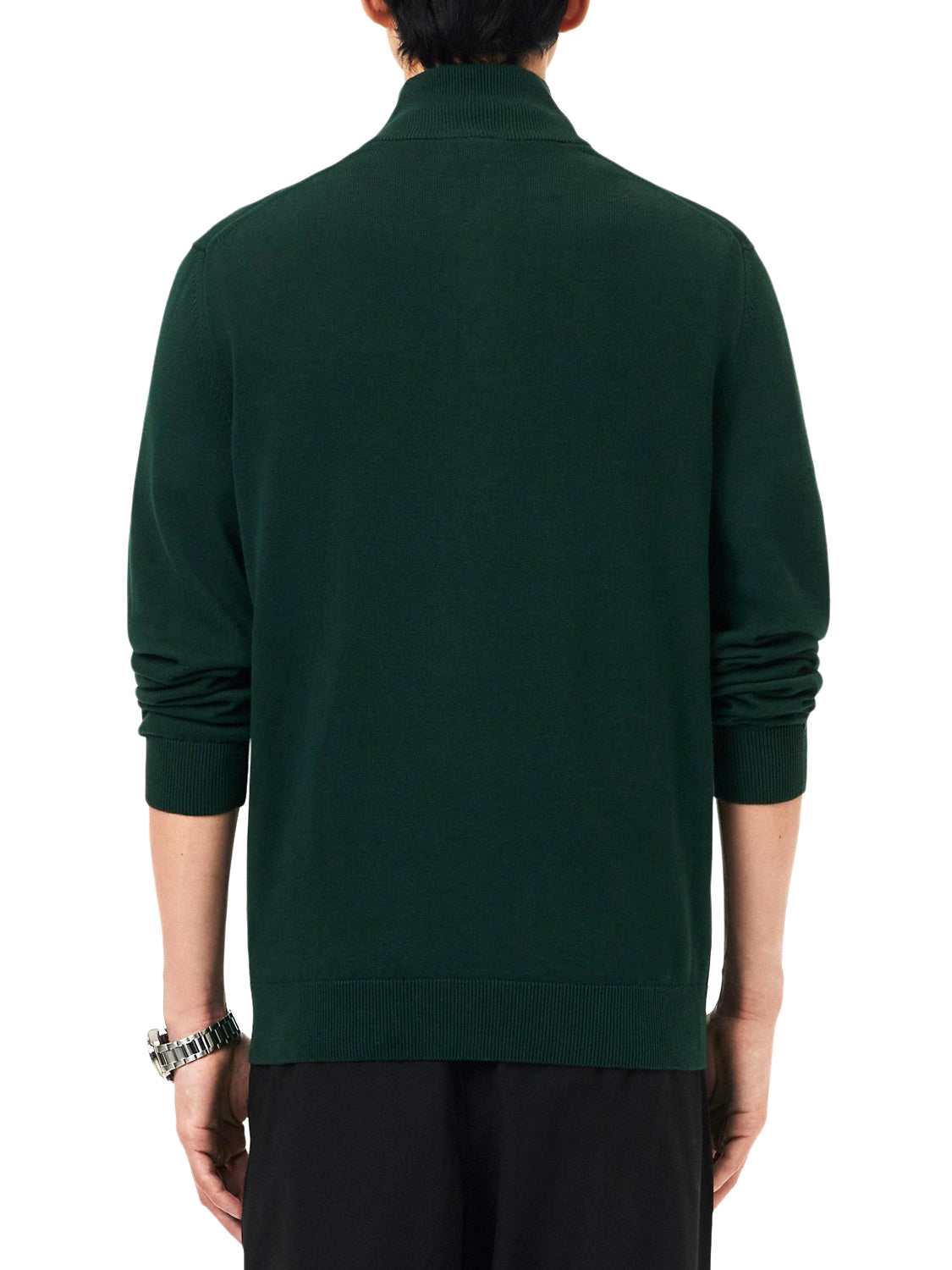 LACOSTE Lacoste Maglione Collo Alto Logo Frontale Verde Verde