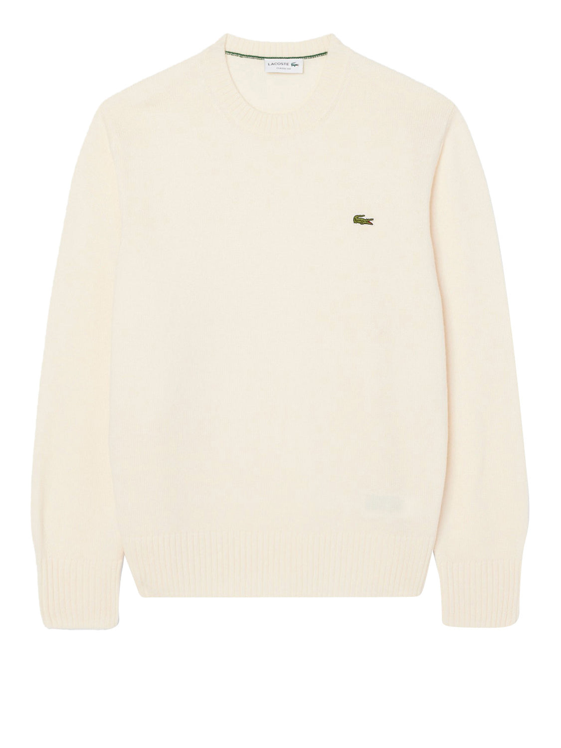 LACOSTE Maglione Lacoste Logo Frontale Bianco Bianco