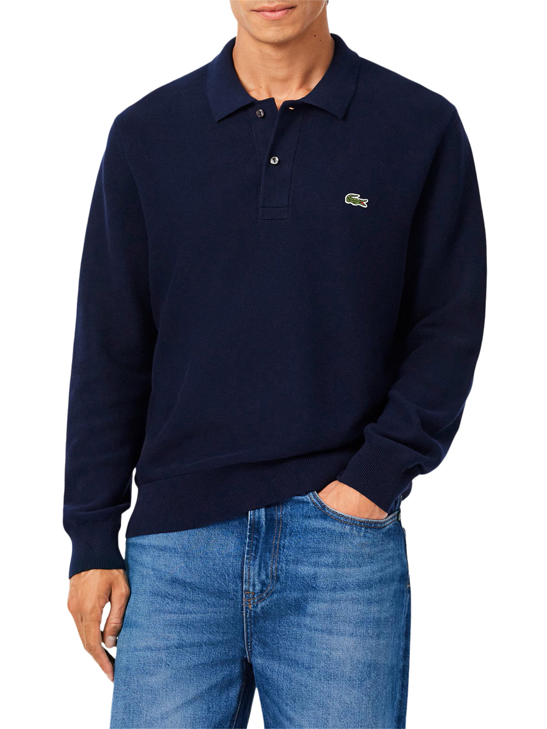 Lacoste Maglione Lacoste Logo Frontale Navy NAVY