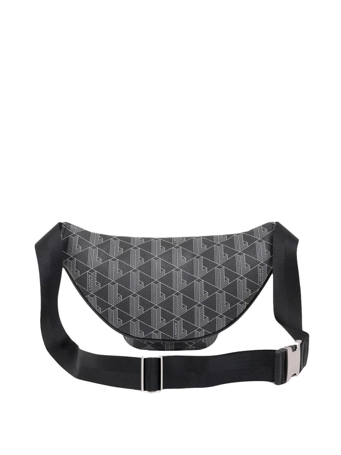 Lacoste Marsupio In Canvas Con Monogramma The Blend Nero Nero
