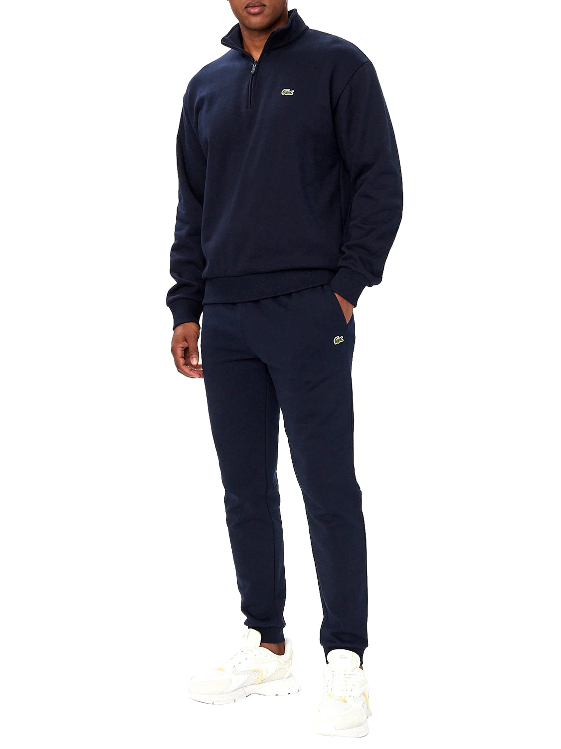 LACOSTE Lacoste Felpa Logo Frontale Navy NAVY