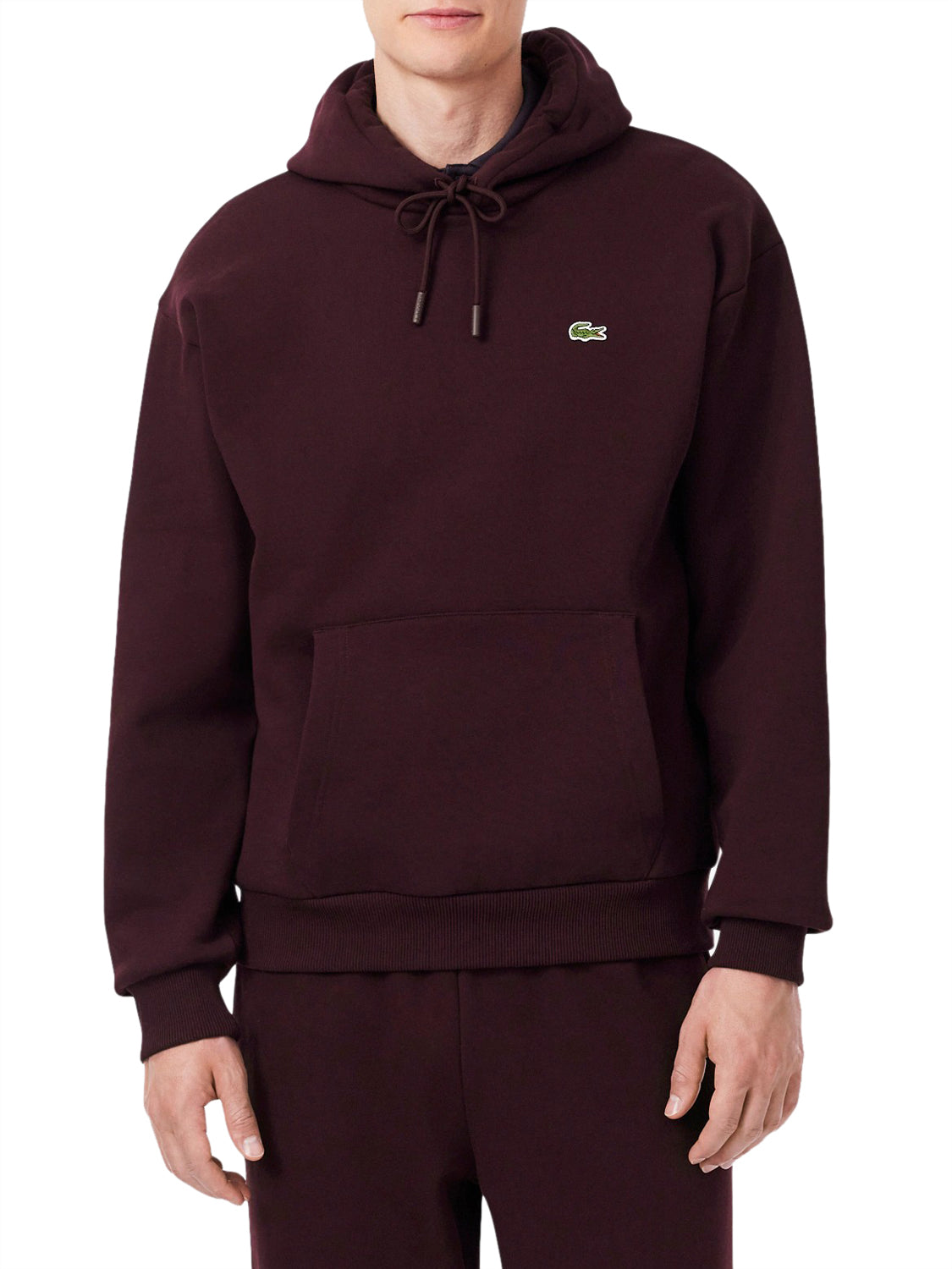 LACOSTE Lacoste Felpa Logo Frontale Bordeaux Bordeau