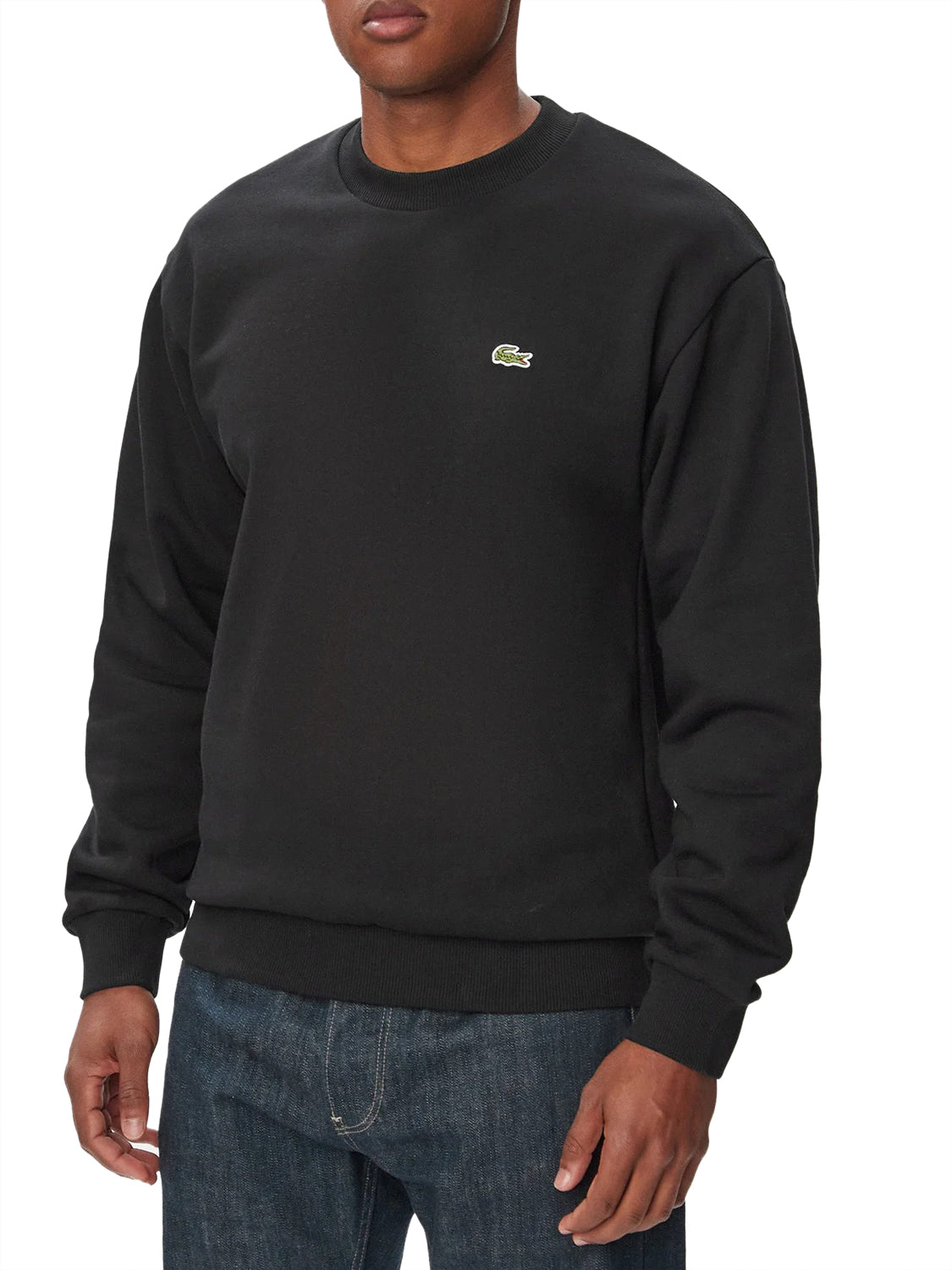LACOSTE Lacoste Felpa Mini Logo Frontale Nero Nero