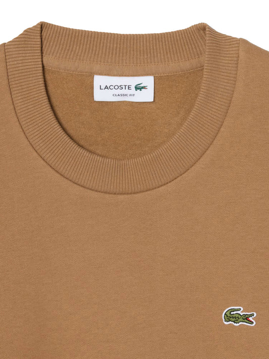 LACOSTE Lacoste Felpa Logo Iconico Marrone Chiaro Marrone chiaro