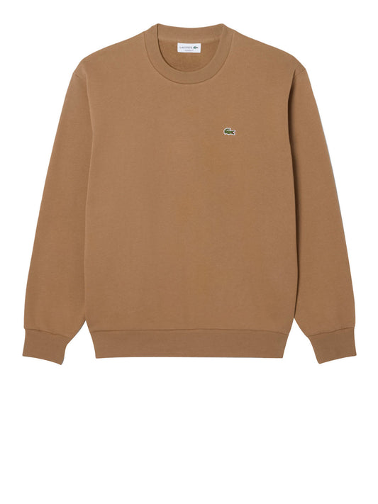 LACOSTE Lacoste Felpa Logo Iconico Marrone Chiaro Marrone chiaro