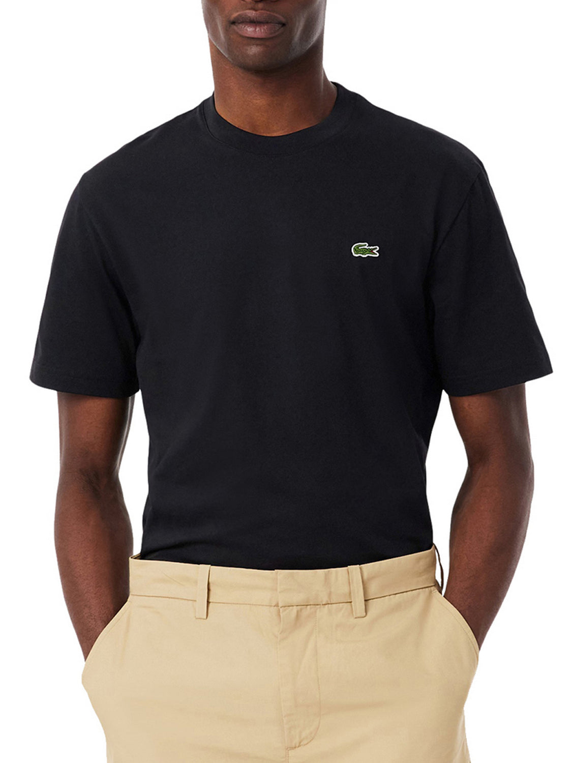 LACOSTE T-Shirt Lacoste In Cotone - Nero Nero