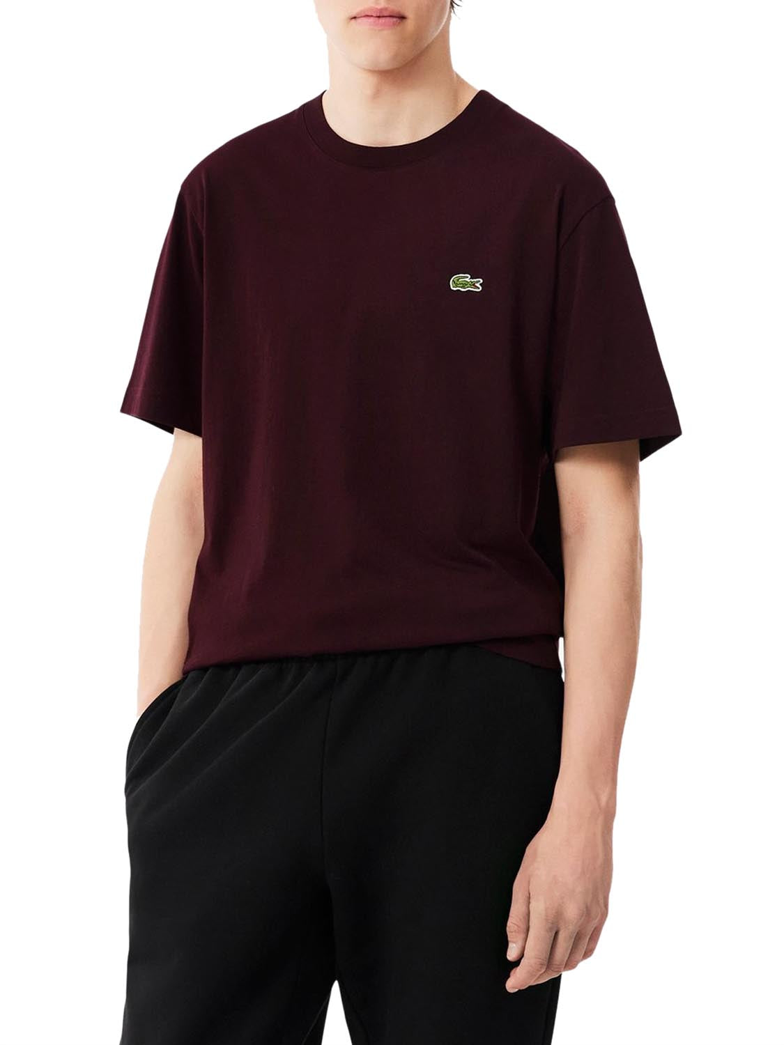 Lacoste Lacoste T-Shirt In Cotone Bordeaux Bordeau