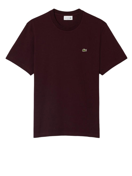 Lacoste Lacoste T-Shirt In Cotone Bordeaux Bordeau