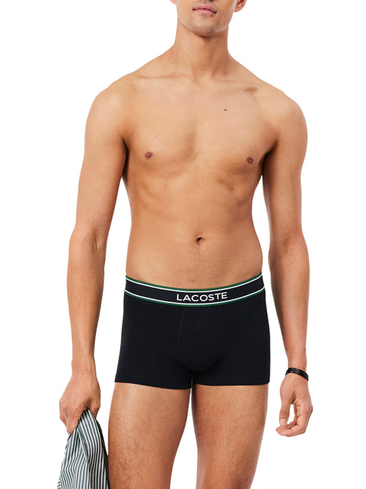 LACOSTE UNDERWEAR Lacoste Confezione Di 3 Boxer Aderenti Nero Nero