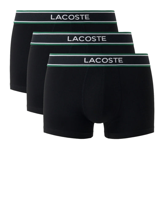 LACOSTE UNDERWEAR Lacoste Confezione Di 3 Boxer Aderenti Nero Nero