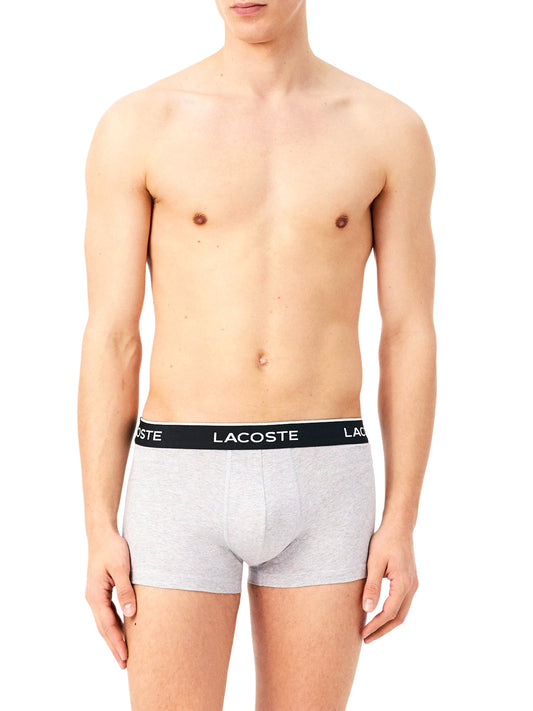 LACOSTE UNDERWEAR Lacoste Boxer Box Da 3 Grigio Grigio/nero