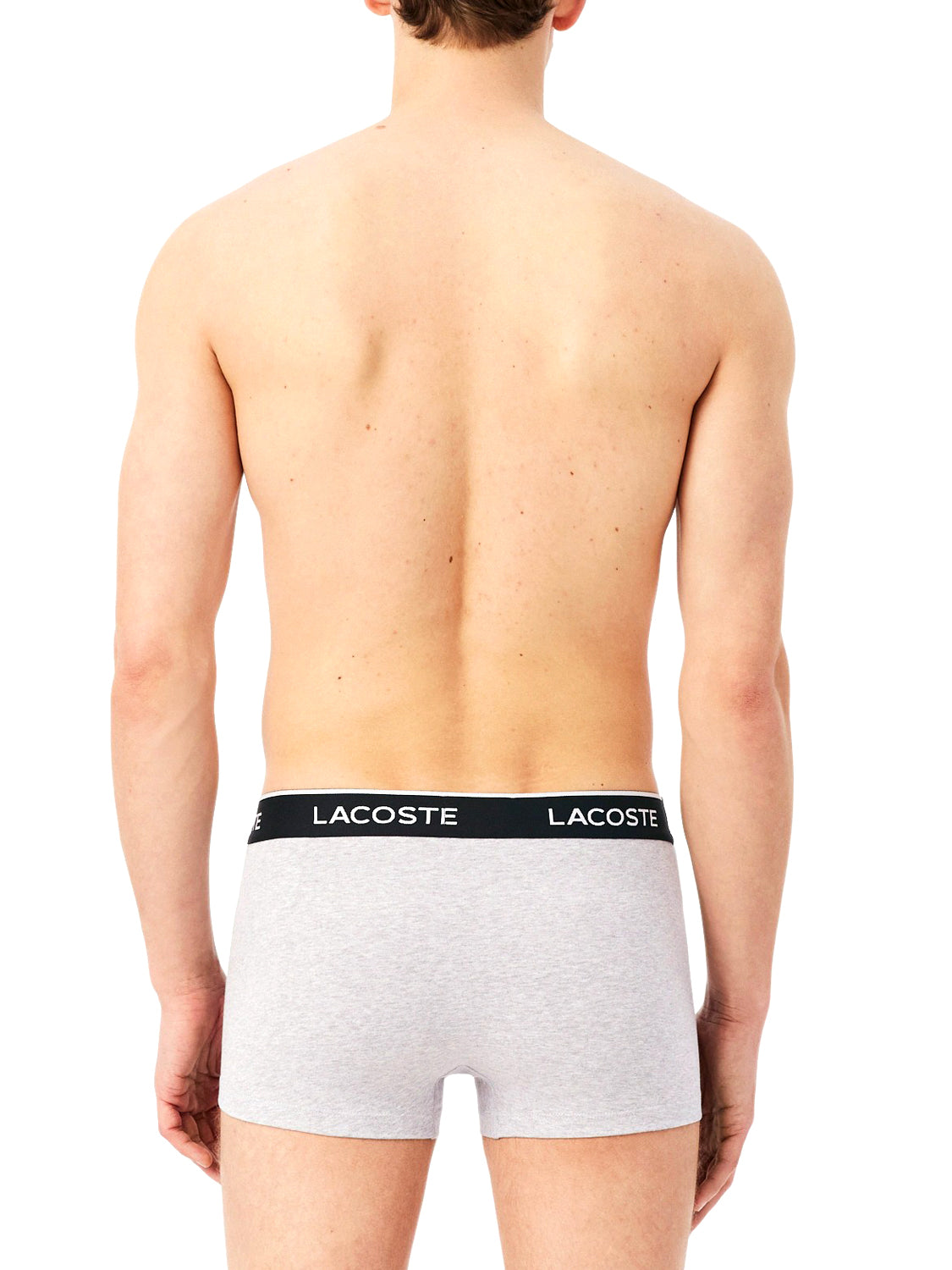 LACOSTE UNDERWEAR Lacoste Boxer Box Da 3 Grigio Grigio/nero
