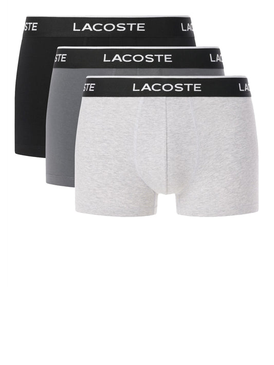 LACOSTE UNDERWEAR Lacoste Boxer Box Da 3 Grigio Grigio/nero