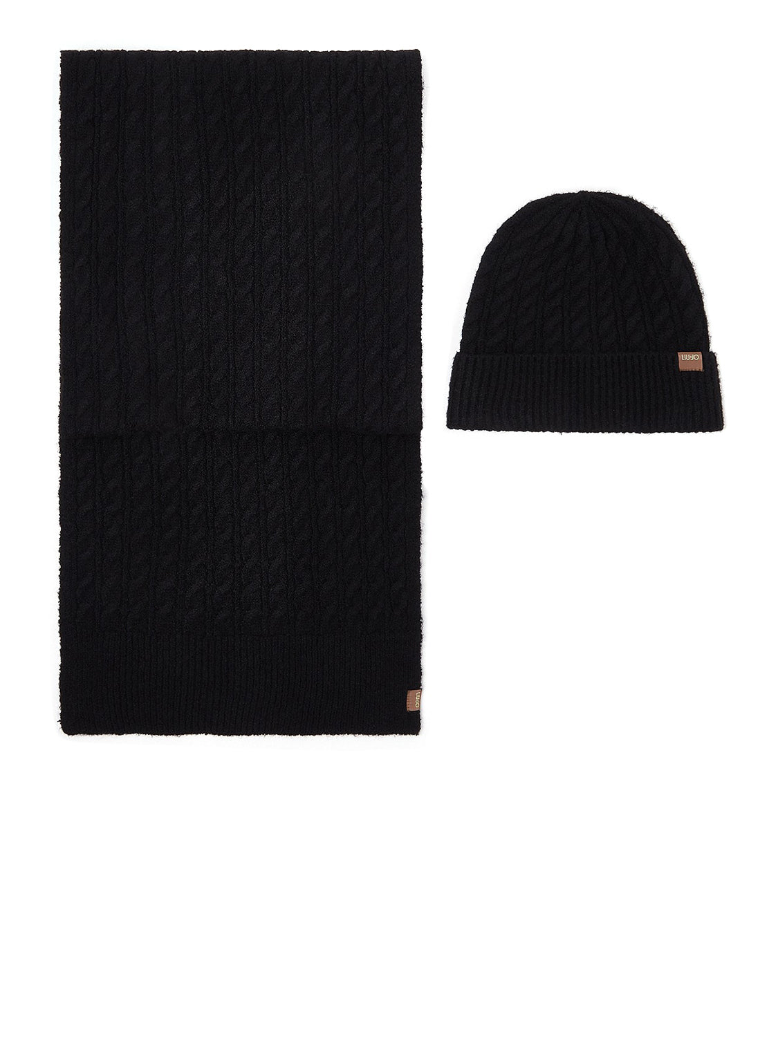 LIU JO SOFT1 Set Coordinato Berretto E Sciarpa Liu Jo - Nero BLACK