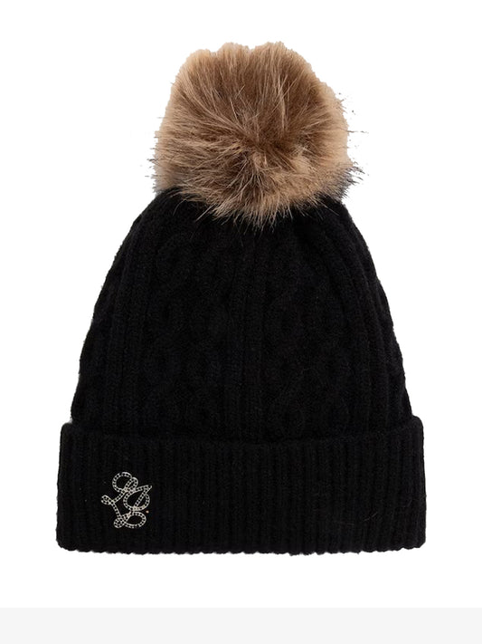 Liu Jo Cappello In Maglia Con Pompon Liu Jo - Nero BLACK