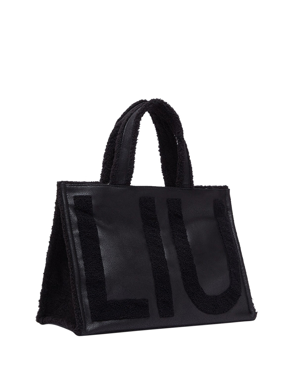 LIU JO SOFT1 Borsa Tote Grande Con Logo Liu Jo - Nero BLACK