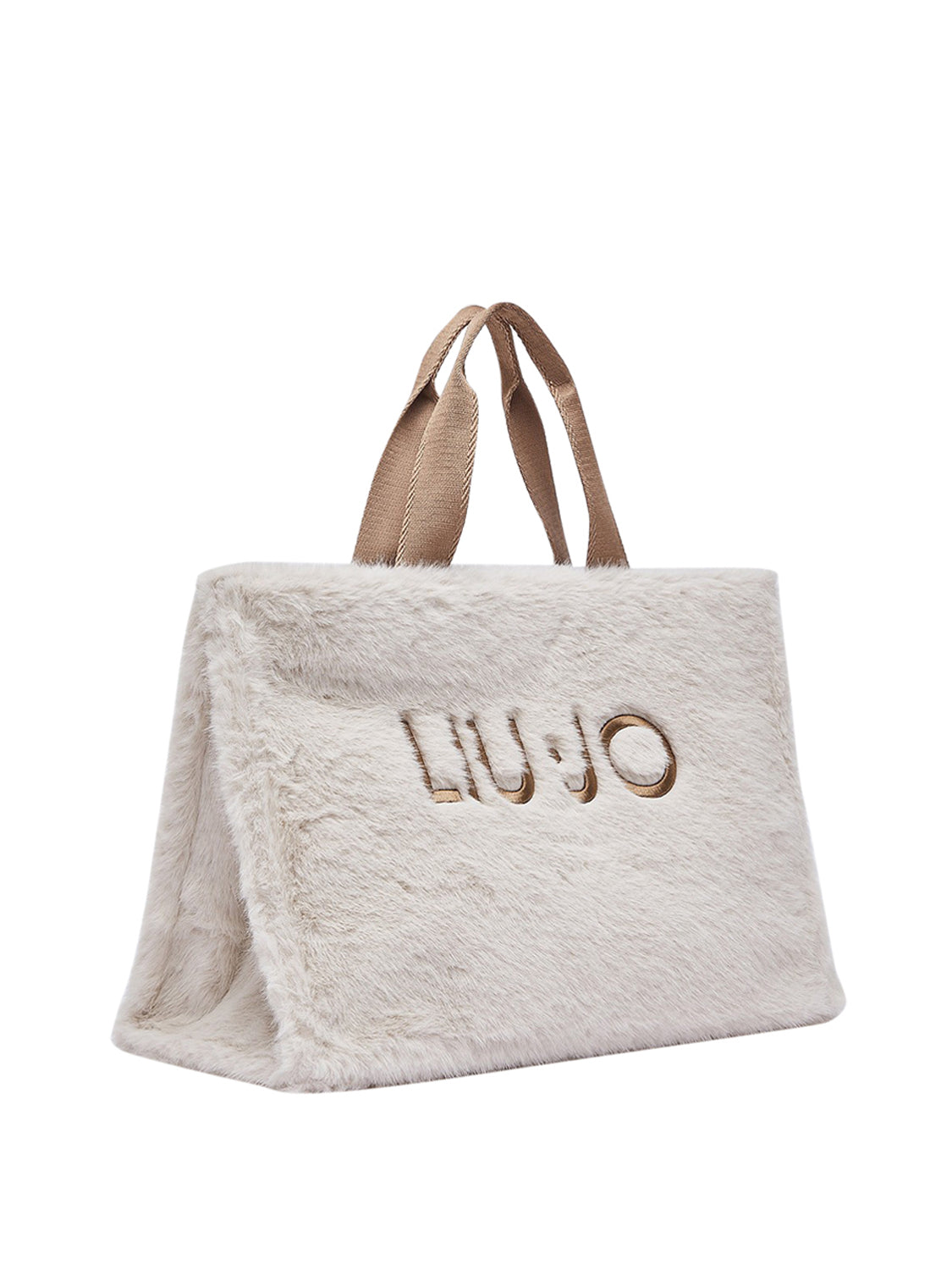 LIU JO SOFT1 Borsa Tote Grande In Teddy Liu Jo - Burro BURRO