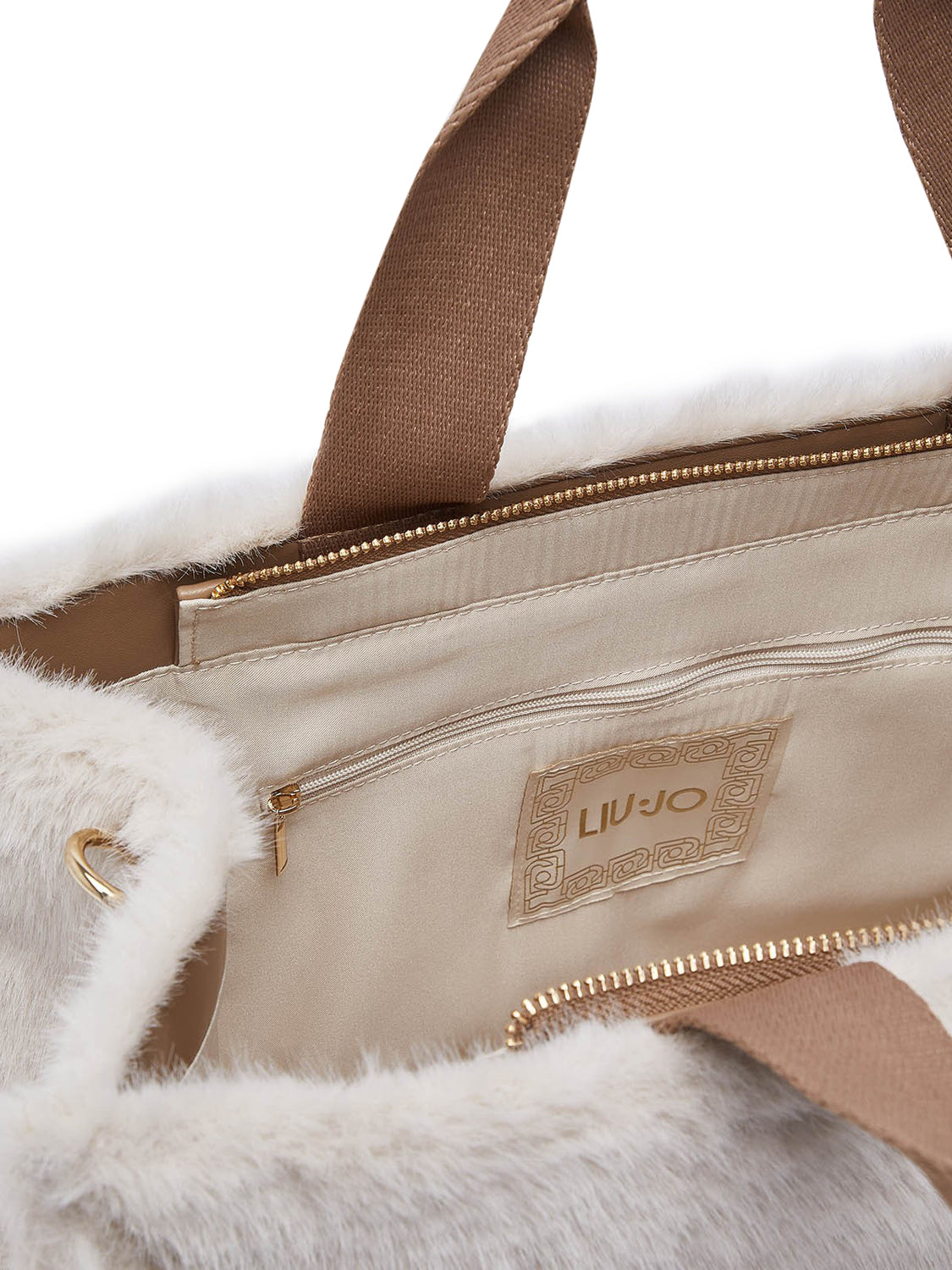 LIU JO SOFT1 Borsa Tote Grande In Teddy Liu Jo - Burro BURRO