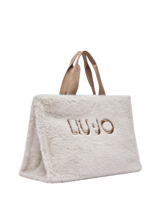 LIU JO SOFT1 Borsa Tote Grande In Teddy Liu Jo - Burro BURRO