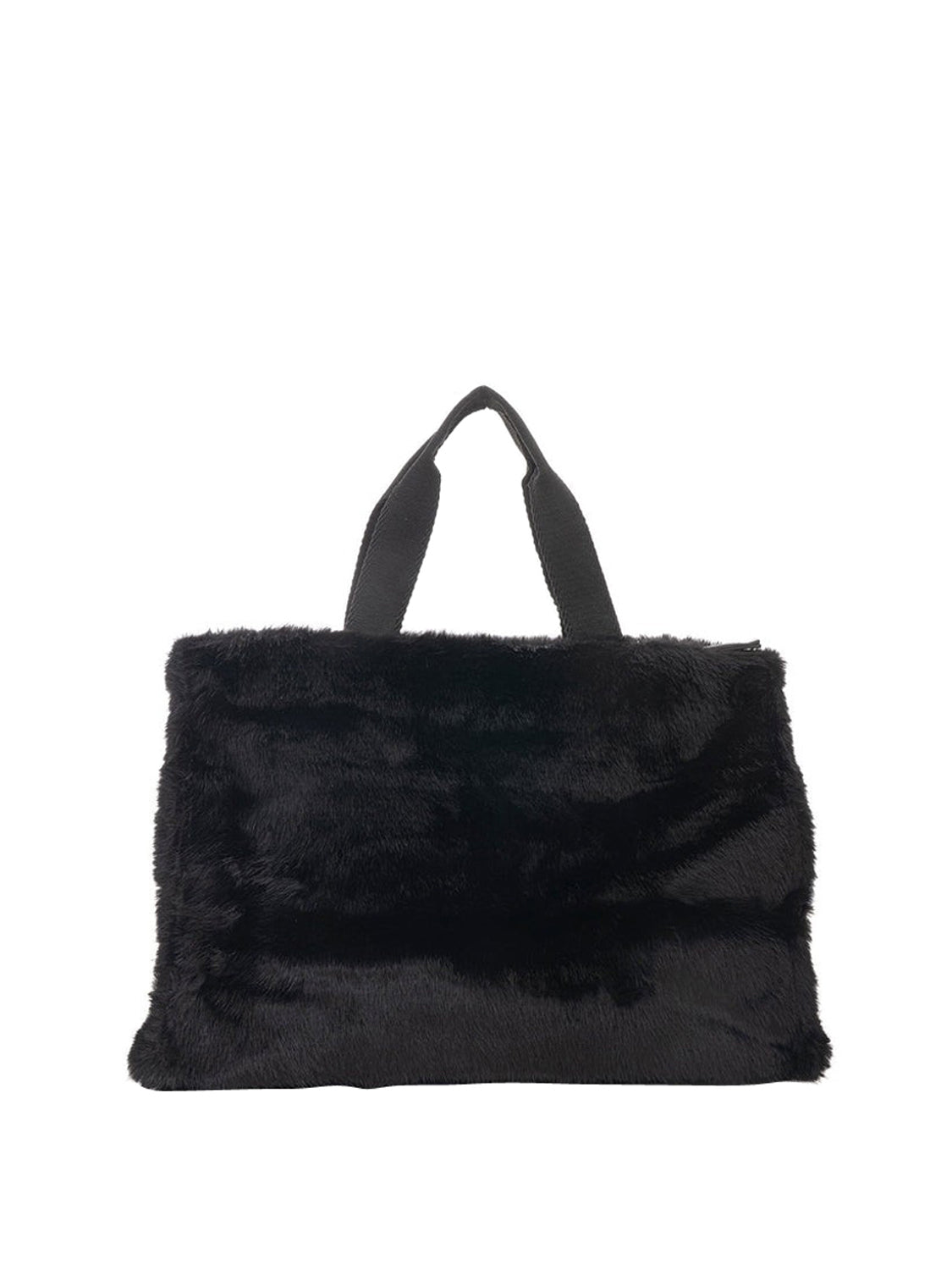 LIU JO SOFT1 Borsa Tote Grande In Teddy Liu Jo - Nero BLACK