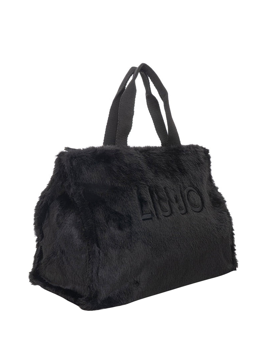 LIU JO SOFT1 Borsa Tote Grande In Teddy Liu Jo - Nero BLACK