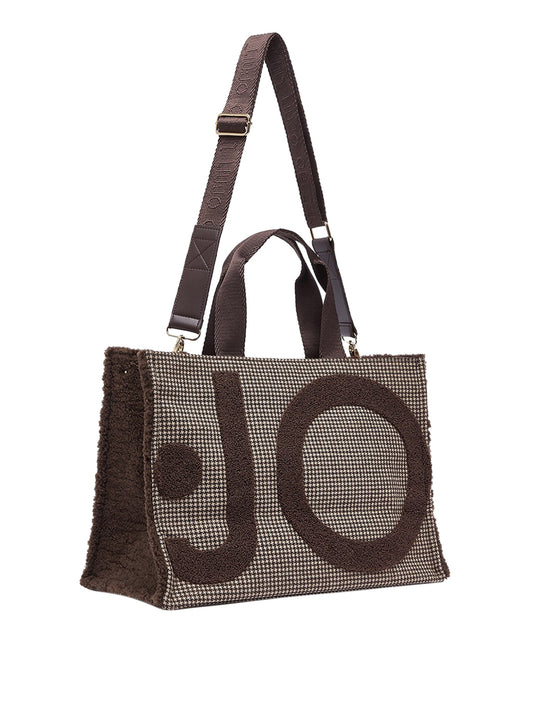 LIU JO SOFT1 Borsa Tote Grande In Tessuto Check Liu Jo - T.Moro T.MORO