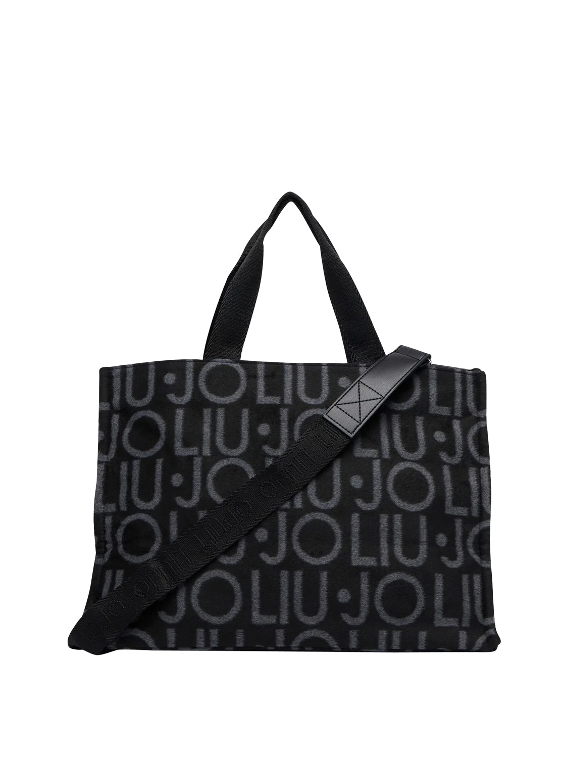 LIU JO SOFT1 Borsa Tote Grande Jacquard Liu Jo - Nero BLACK