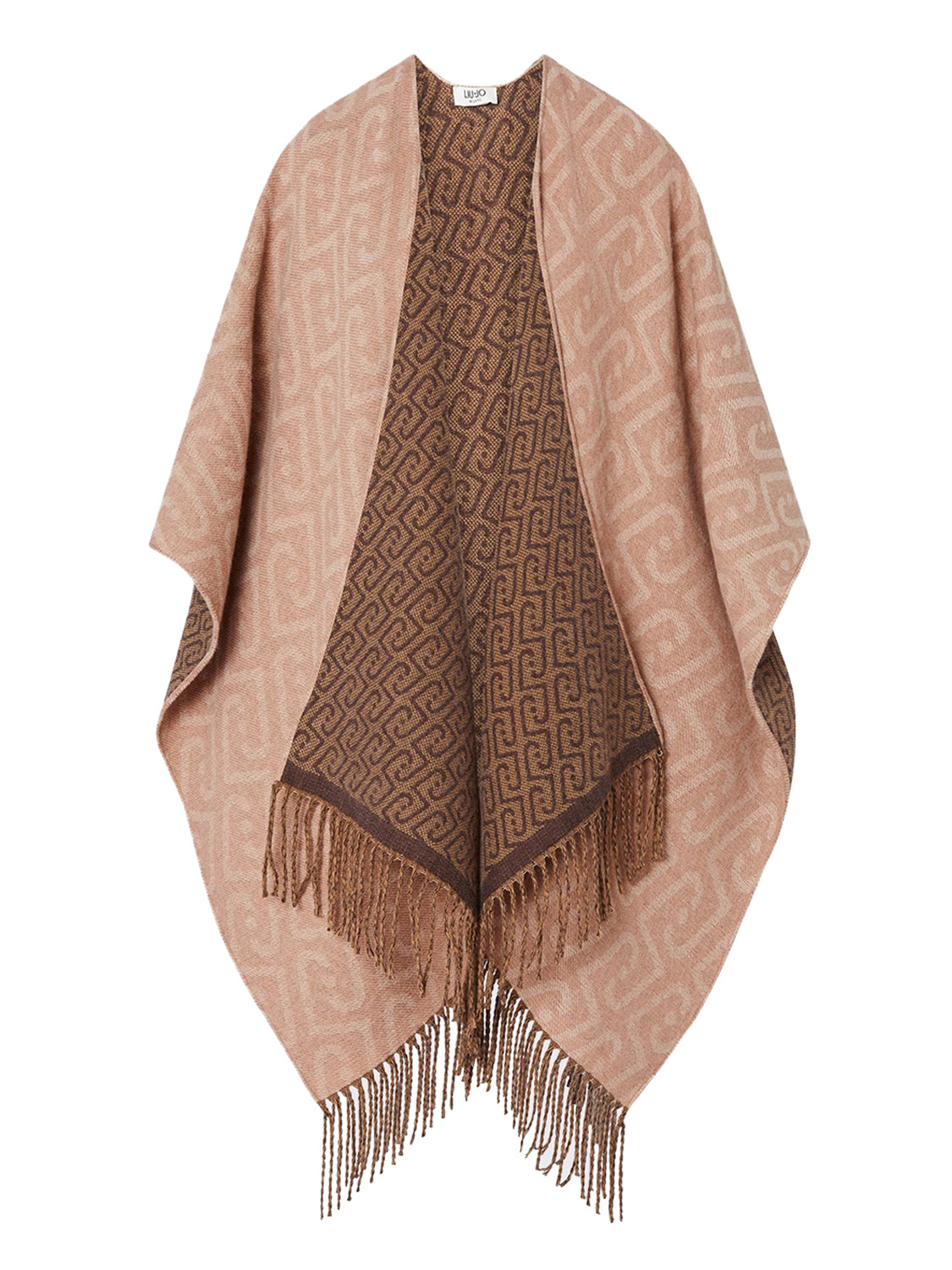 Liu Jo Poncho Jacquard Con Monogramma LiuJo - Cammello Cammello