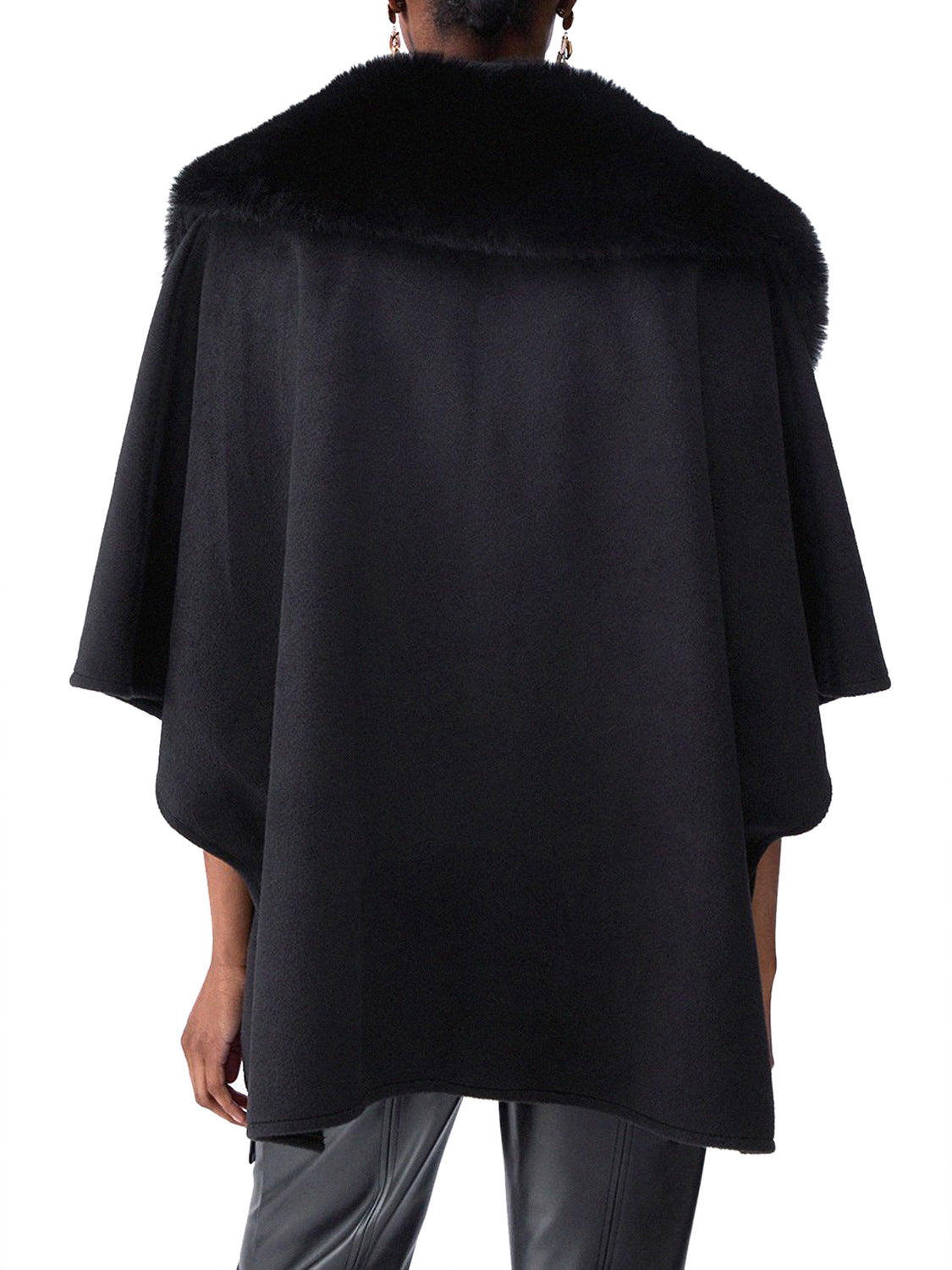 LIU JO SOFT1 Poncho In Montone Sintetico Liu Jo - Nero BLACK