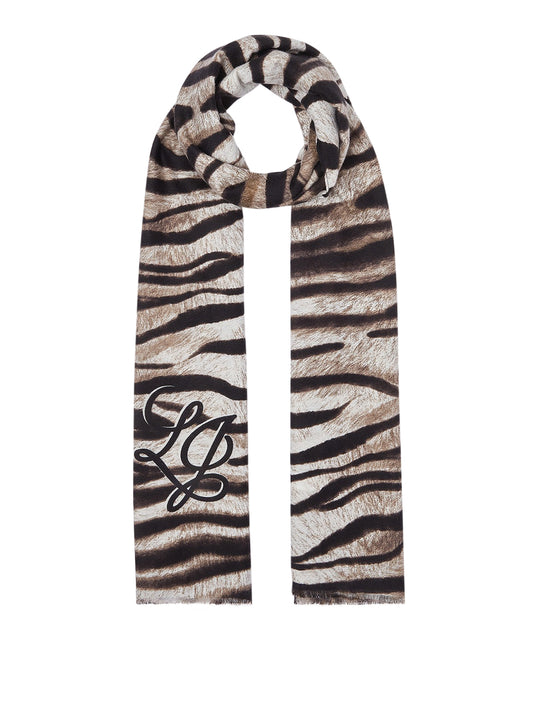 LIU JO SOFT1 Sciarpa Animalier Zebrata Liu Jo - Cammello Cammello