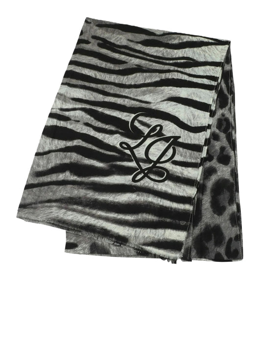 LIU JO SOFT1 Sciarpa Animalier Zebrata Liu Jo - Nero BLACK