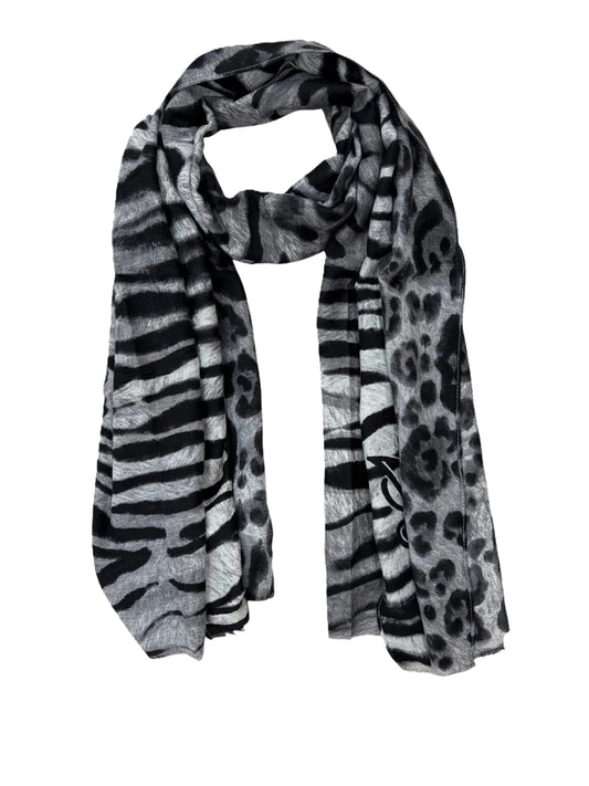 LIU JO SOFT1 Sciarpa Animalier Zebrata Liu Jo - Nero BLACK