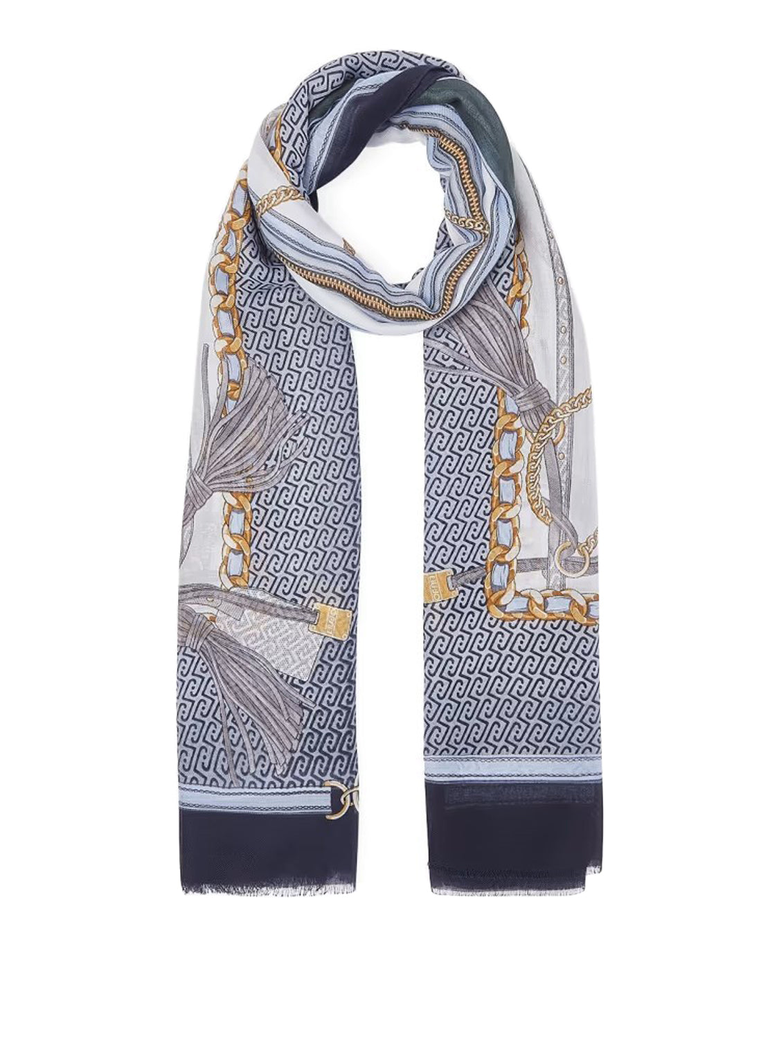 LIU JO SOFT1 Sciarpa Ecs Metalware Liu Jo - Blu MIDNIGHT