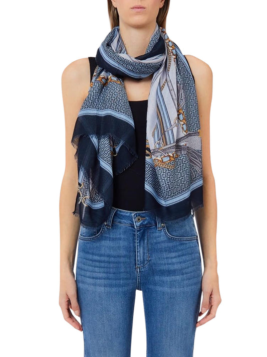 LIU JO SOFT1 Sciarpa Ecs Metalware Liu Jo - Blu MIDNIGHT